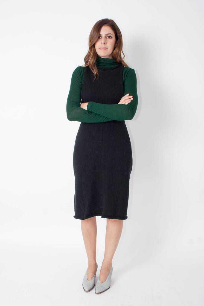 Mason Sweater Dress - Black - EXCLUSIVE
