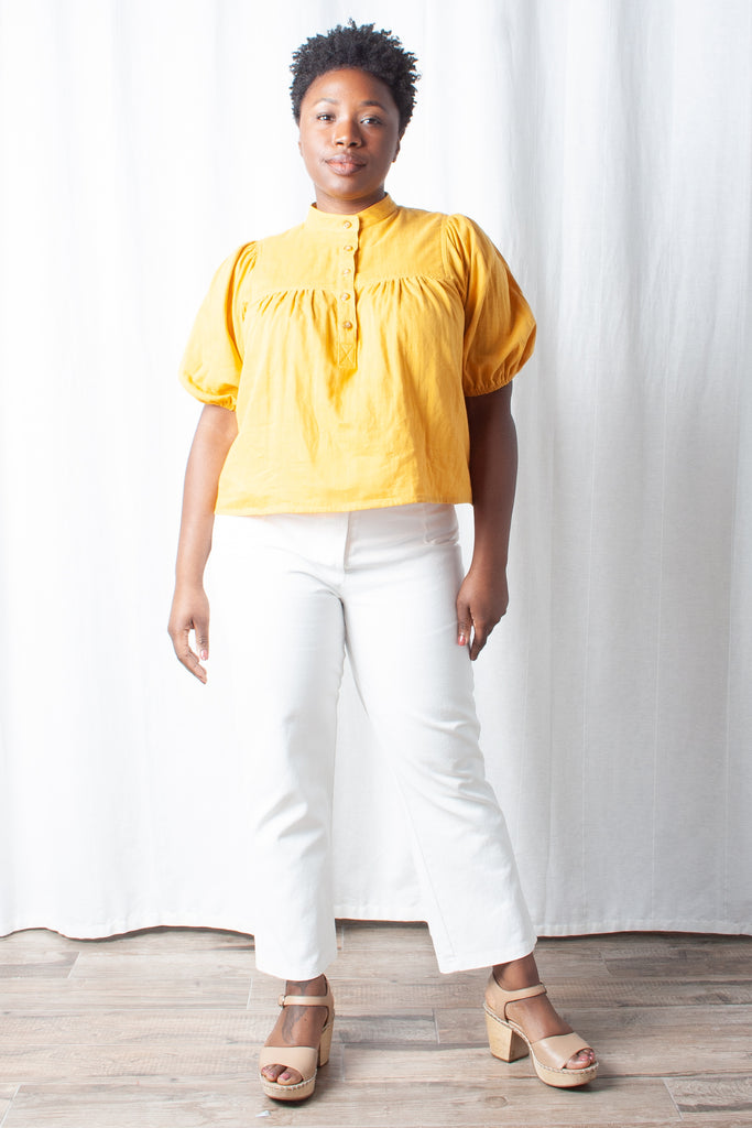 Loup - Grace Top (Petite Exclusive) - Canary