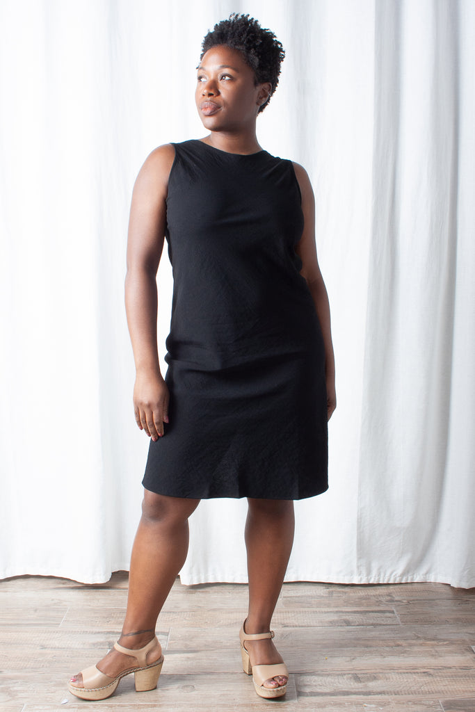 Kaarem - Beryl Low Back Dress - Black at STATURE | statuenyc.com