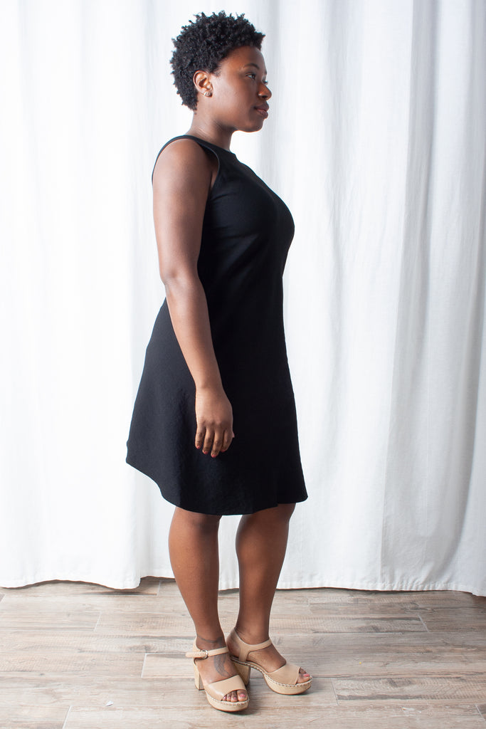 Kaarem - Beryl Low Back Dress - Black at STATURE | statuenyc.com