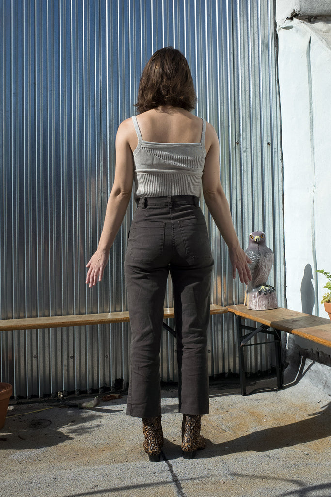Loup NYC - James Petite Exclusive Pant in Brown at STATURE | staturenyc.com
